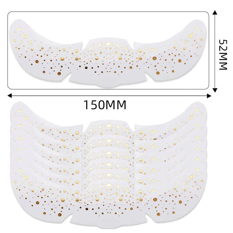 6pcs Metallic Fake Freckles Temporary Tattoos — Gold & Silver Face Stickers for Makeup and Hot Stamping