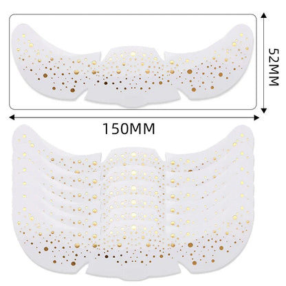 6pcs Metallic Fake Freckles Temporary Tattoos — Gold & Silver Face Stickers for Makeup and Hot Stamping