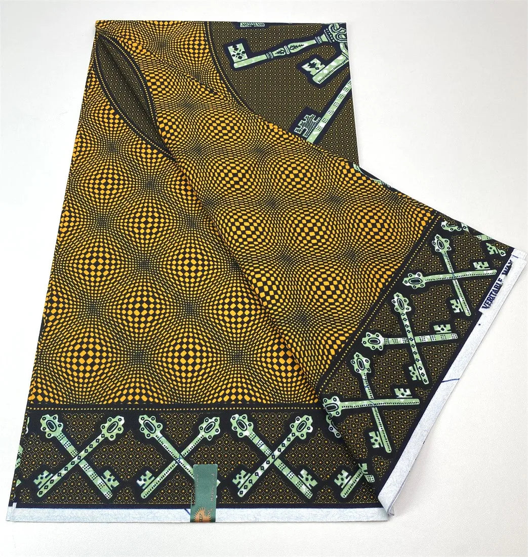 Latest Style Ankara Wax Print Fabric - 100% Cotton High Quality Soft African Real Wax Material