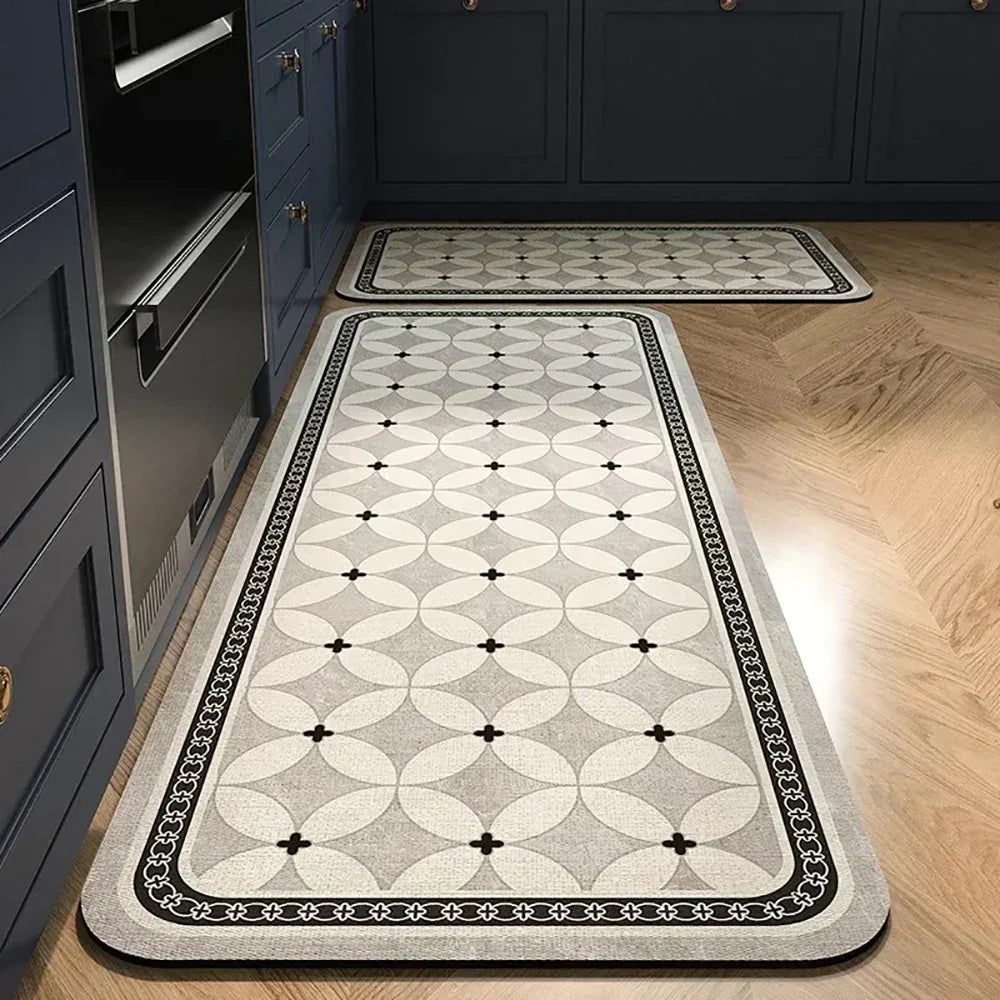Absorbent Non-Slip Kitchen Mat – Printed Area Rug for Hallway, Living Room, Bedroom & Entrance