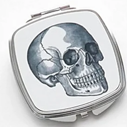 Gothic Anatomical Heart Skull Compact Mirror - Halloween Medical Student, Doctor & Graduation Gift for Her