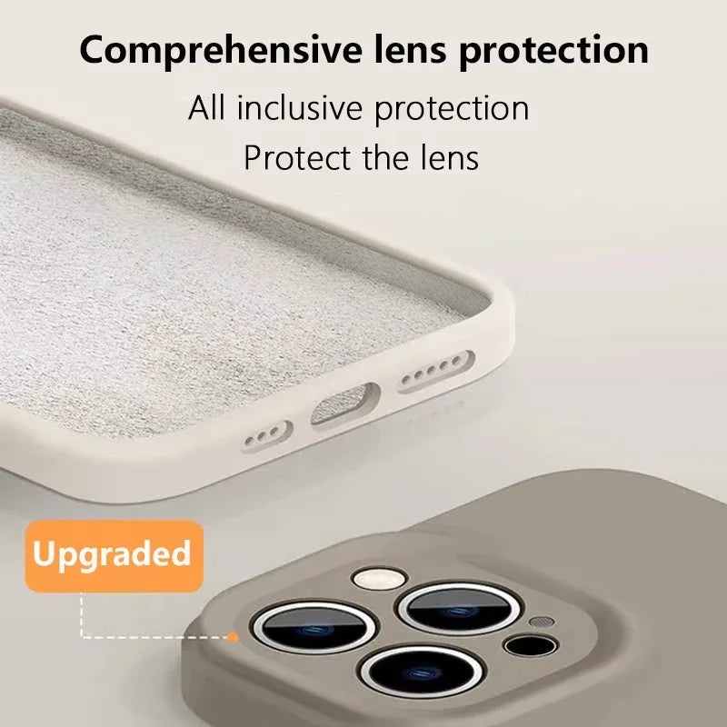 Original Liquid Soft Silicone MagSafe Case – Magnetic Wireless Charging Cover for iPhone 16 Plus, 15, 14, 13, 12 Pro Max, 11