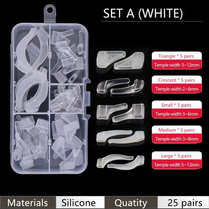 Eyeglass Retainer Set – Anti-Slip Silicone Ear Hooks for Glasses & Sunglasses