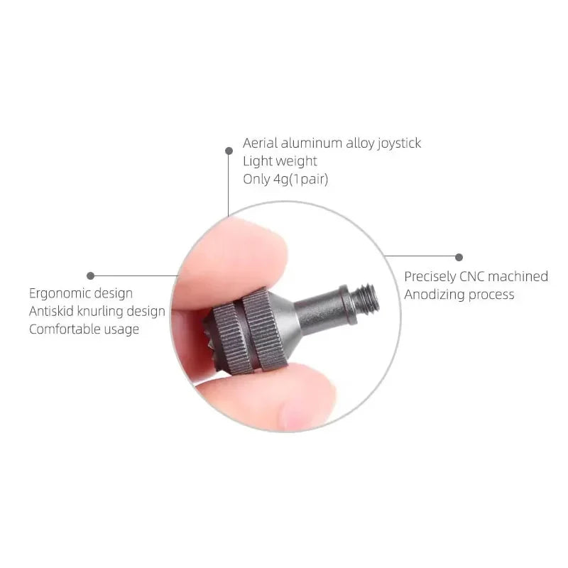 DJI Remote Controller Joystick Caps - Control Stick Thumb Rockers for Air 2 Air 3 Air 2S Mavic 3 Mini 2 3 4 Pro Mini 4K RC-N1 RC-N2