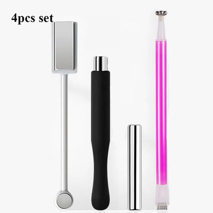 4Pcs Multi-Functional Nail Art Magnet Bars – Crystal Gel Polish Pattern Magnetic Enhancement Tools