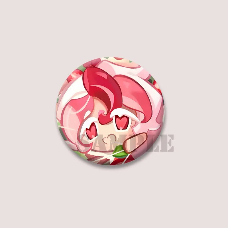 Cute Cartoon Game CRK Eternal Sugar Cookie Coin Brooch – Button Pins for Backpack, Hat, Clothes & Gifts