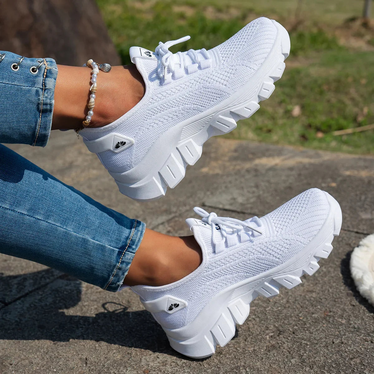 Women’s Mesh Breathable Sneakers – Lightweight Comfortable Summer 2025 Casual Shoes