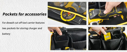 Storage Bag Only for DEWALT 20V MAX 3-in-1 Brushless Cut Off Tool – Carrying Organizer Holder