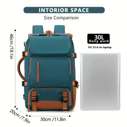 Lightweight Convertible Laptop Backpack - Large Capacity Travel, School & Business Bag