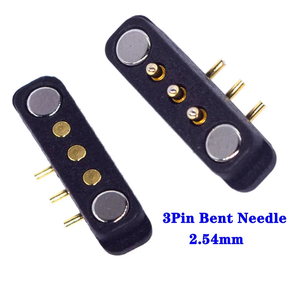 Magnetic Pogo Pin Connector - 2-10 Pin Spring Loaded Male Female DC Power Socket with 2.54/4.0/2.8mm Pitch