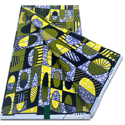 African Real Wax Print Fabric - 100% Cotton Ankara Sewing Material Wholesale Quality