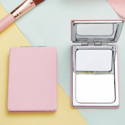 Mini Folding Pocket Makeup Mirror - Portable Travel Vanity Compact Mirror for Handbag & Daily Beauty