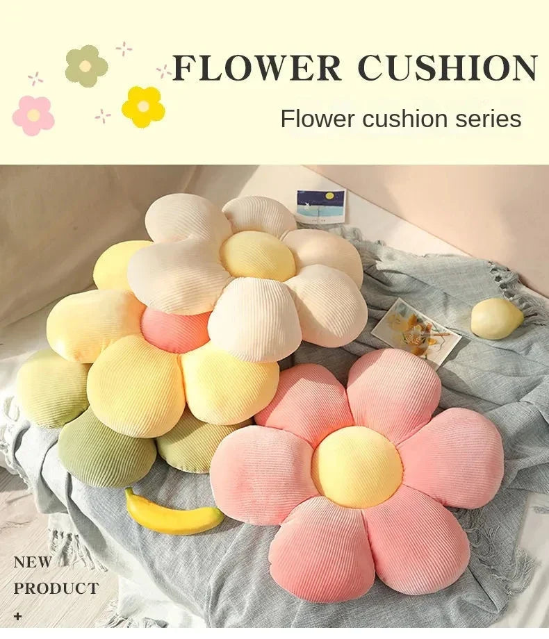 6 Styles Sunflower Pillow – Cute Daisy Cushions with Petals, 40cm, Perfect Birthday Gifts & Home Décor for Bedroom & Office