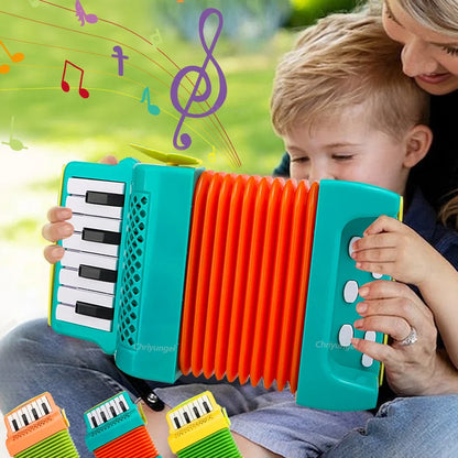 Kids Accordion Musical Toy - Educational Indoor Outdoor Instrument Gift for Toddlers Boys & Girls