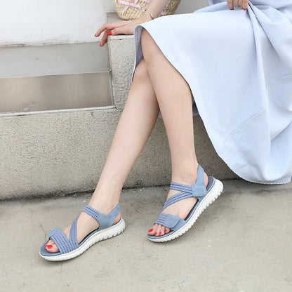 Women’s Summer Wedge Sandals 2025 – Elegant Open-Toe Outdoor Sports Beach Shoes, Comfortable Height-Boost Footwear