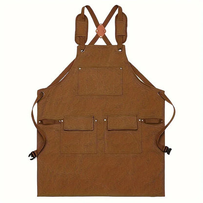 Thick Cotton Canvas Waterproof Apron - Durable Kitchen, Catering, Gardening & Commercial Waist Apron