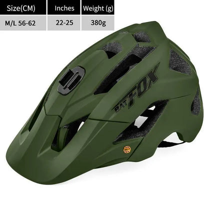 BATFOX Ultralight Bike Helmet – Molded Mountain & Road Helmet for Men, DH AM Cycling Equipment, Casco Ciclismo Bicicleta