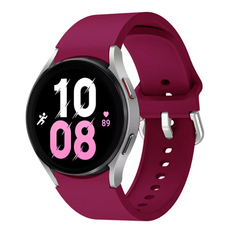 Silicone Replacement Strap for Samsung Galaxy Watch – Sport Bands for Watch 4, 5, 6, 7 (40-47mm)