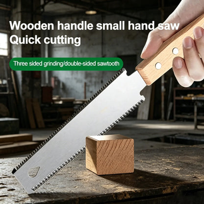 Hand Saw - SK5 Steel Fine-Tooth Woodworking Saw with Flexible Single/Double-Sided Blade
