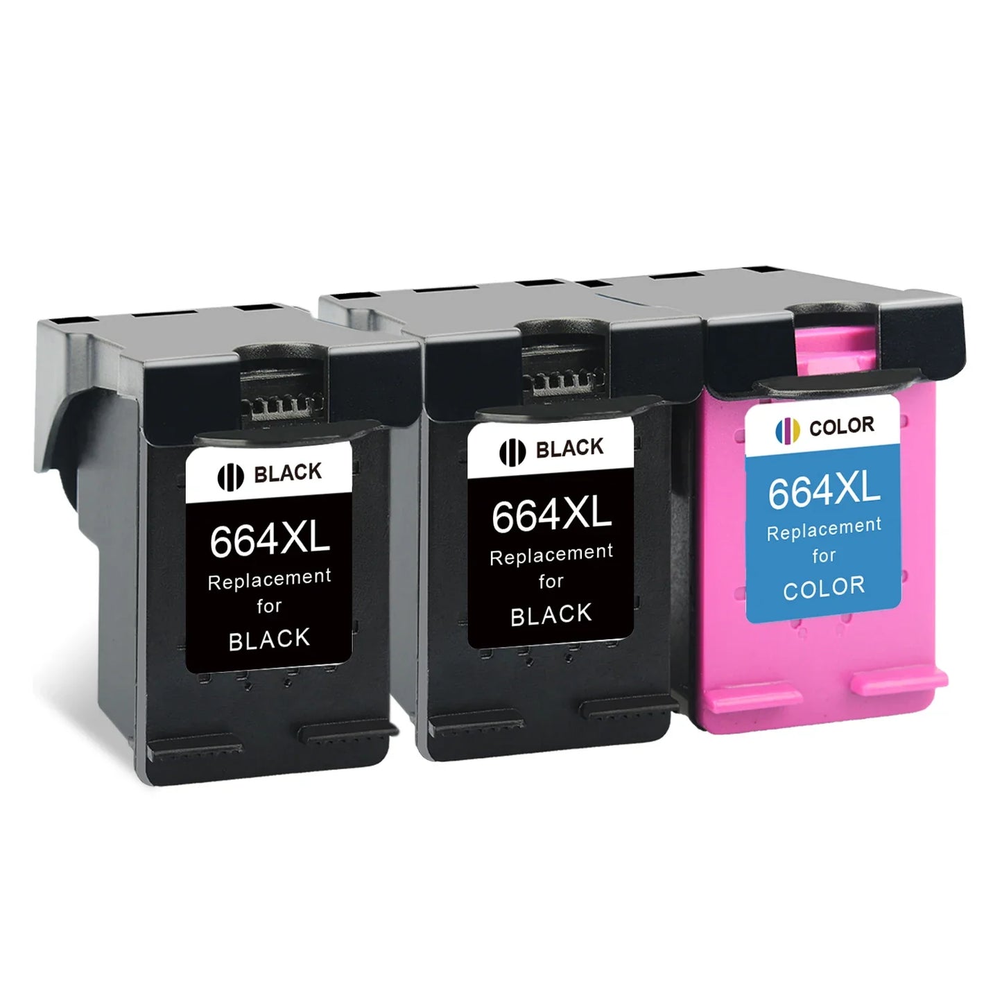 Reprinpic 664XL Ink Cartridge – High Yield Compatible Replacement for HP 664 DeskJet 1115/2135/2675/3635/3775/4536/4538/5075/5275 Printer Ink