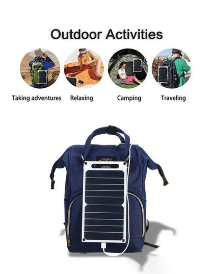 30W USB-C Waterproof Portable Solar Panel — 6.8V Outdoor Charger for Phones, Power Banks & Camping