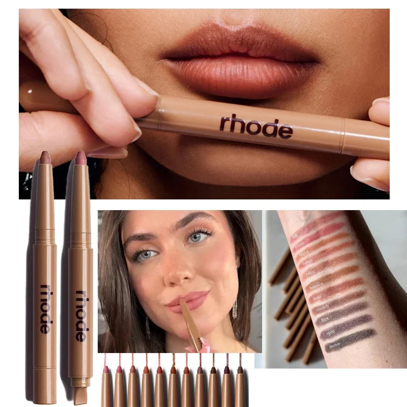 Peptide Lip Shape Pen - Long-Lasting Lip Liner Tint Pencil for Lip Contouring & Makeup