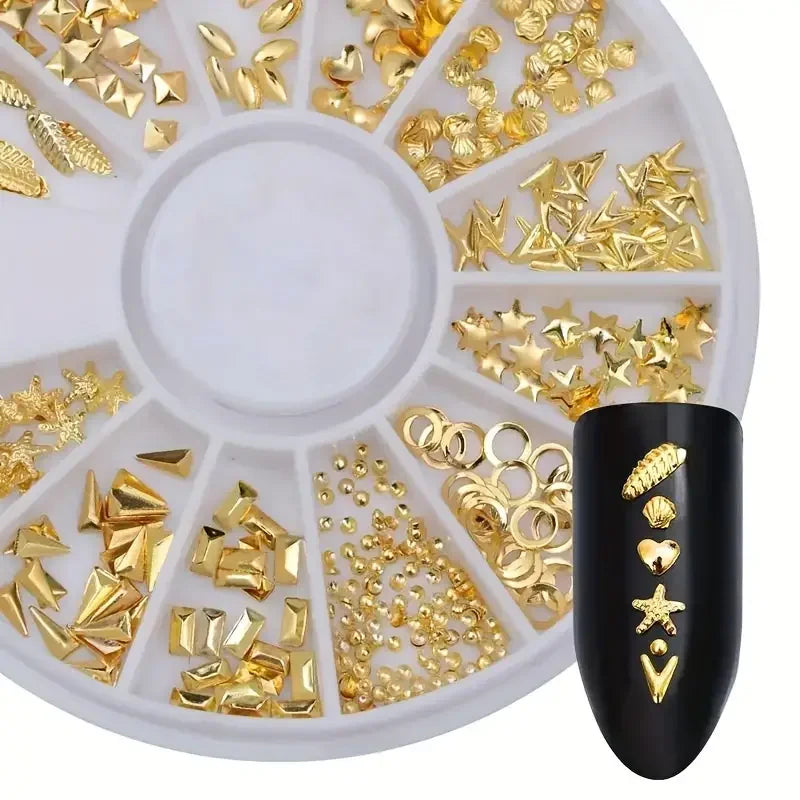 Nail Art Rhinestone Gems - Glitter Crystal Beads Manicure Decoration Accessories for Professional Nail Design