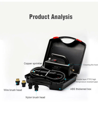 High-Temperature Steam Cleaner for Home Appliances – Sterilization, Kitchen Hood & Car Cleaner, US/EU Plug
