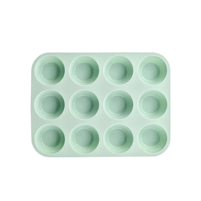 12/24 Hole Silicone Baking Mold - 3D Sphere Chocolate Mold Cupcake Muffin Cake Pan for DIY Dessert Kitchen Tools