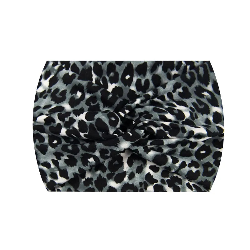 Wide Stretch Printed Sports Headband – 18cm Athletic Sweatband & Hairband