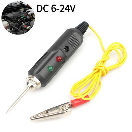 Car Voltage Tester Pen - 6V-24V DC Automotive Circuit Tester for Fuses, Relays & Lights