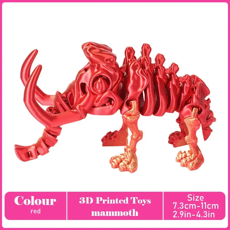 3D Printed Tyrannosaurus Rex Model - Realistic Jointed Movable Dinosaur Figure Toy & Desktop Decoration Gift