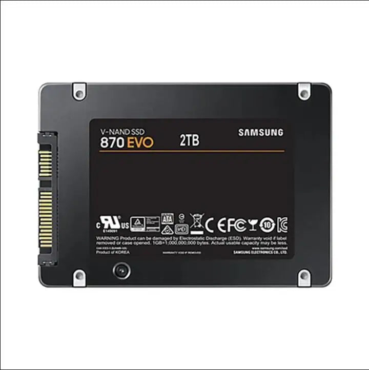 Samsung 870 EVO 2.5" SATA III SSD — 250GB, 500GB, 1TB & 2TB Internal Storage for Laptop & Desktop
