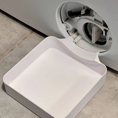 Washing Machine Drain Water Collection Tray - No Overflow Lint & Debris Filter Drip Box