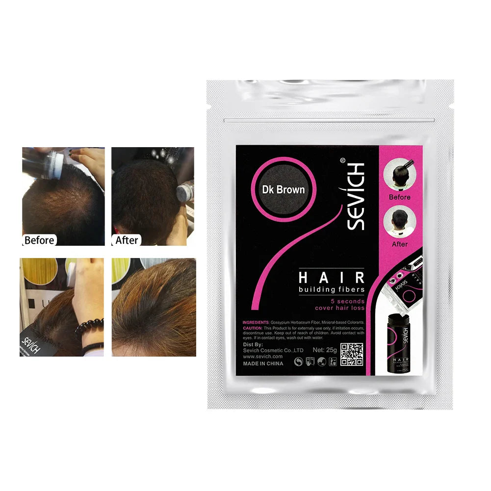 SEVICH Keratin Hair Fiber 100g — Thickening & Hair Building Powder Spray for Instant Regrowth and Hair Loss Concealer
