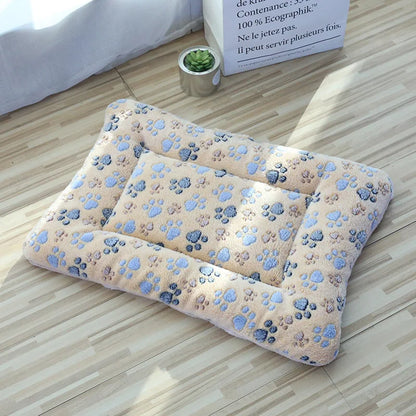 Thick Cat Sleeping Mat - Soft Flannel Pet Cushion Blanket for Cats & Small Dogs Winter Warm Comfort
