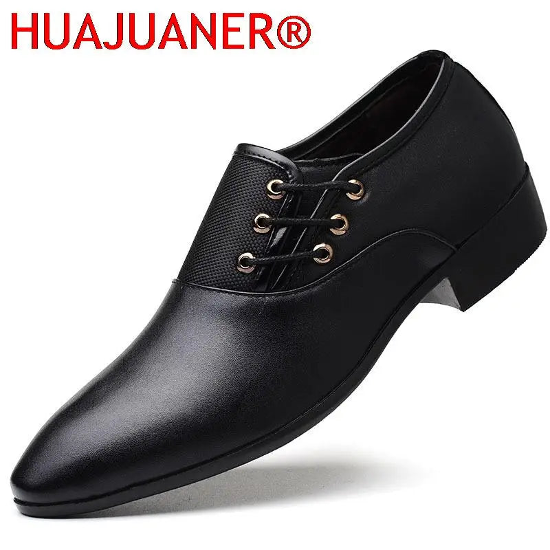2026 Classic Men’s Leather Dress Shoes - Round Toe Oxford Business Casual Wedding Shoes, Formal Style Sizes 38-48