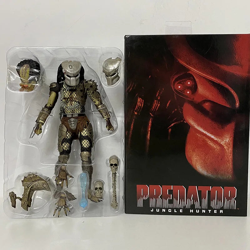 NECA Jungle Hunter Predator Action Figure — Movable Alien Collectible Model Toy for Kids and Fans
