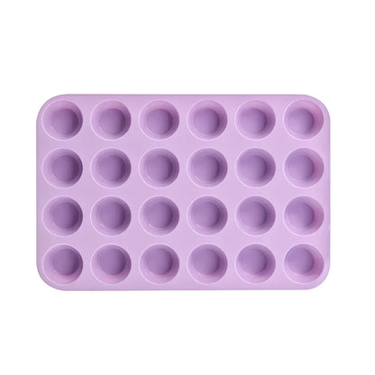 12/24 Hole Silicone Baking Mold - 3D Sphere Chocolate Mold Cupcake Muffin Cake Pan for DIY Dessert Kitchen Tools
