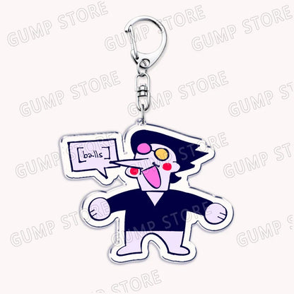 Deltarune & Undertale Keychains – Ralsei, Kris, Susie & Spamton Fan Gaming Accessories