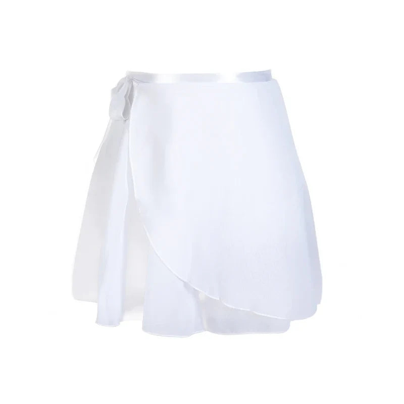 Adult Chiffon Ballet Tutu Skirt - Wrap Dance Skirt for Women & Girls Gymnastics Training