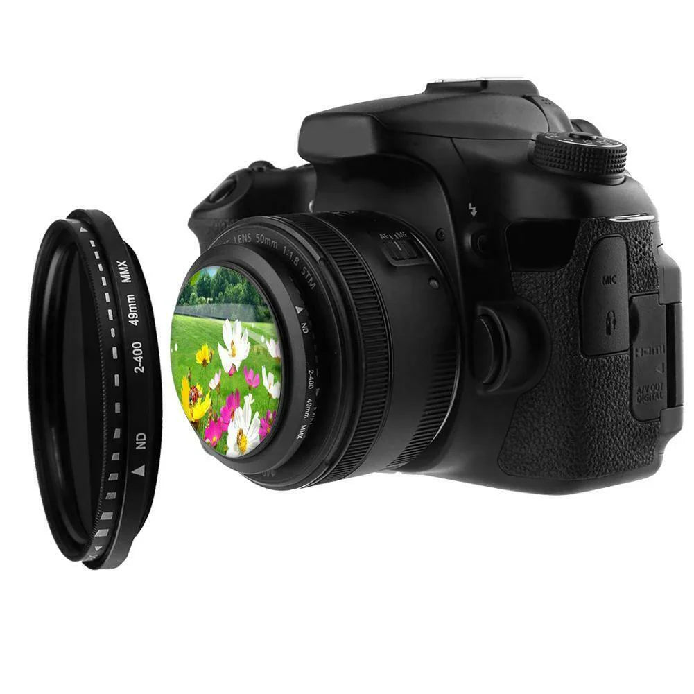 Adjustable Fader Variable ND Filter - ND2 to ND400 Neutral Density for Camera Lenses, Photography Enhancer