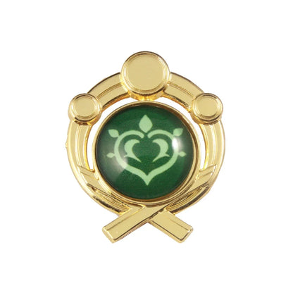 Genshin Impact Sumeru Vision Brooch Pins - Tighnari Collei Dori Nilou Element Badge Cosplay Lapel