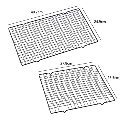 FAISDU Single Layer Stainless Steel Cooling Rack — BBQ Bread Cake Drip Dry Rack Baking Grid Pan Kitchen Tool