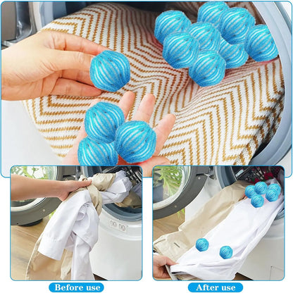 Reusable Pet Hair Filter Balls - Washing Machine Lint Remover Floating Balls for Dog & Cat Hair Catcher