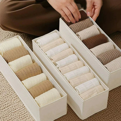 Drawer Wardrobe Storage Organizer - Foldable Clothes Box for T-Shirts, Jeans, Underwear & Pants