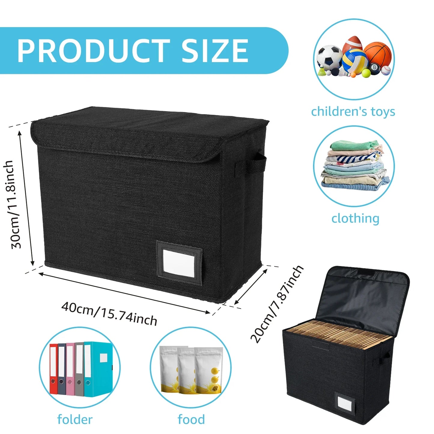 Comic Book Storage Bag with Handle – Washable Foldable Multipurpose Organizer for Home & Office