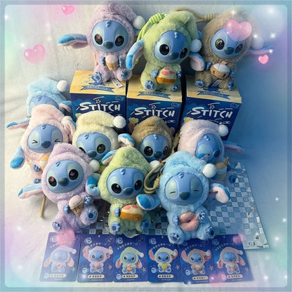 Stitch "Eat Something Before Sleep" Series Vinyl Blind Box – Cute Plush Doll Pendant Ornament, Kawaii Surprise Toy Gift