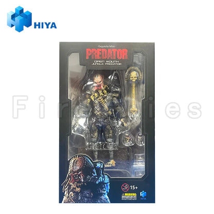 1/18 HIYA Mini Action Figure – Exquisite PREDATOR Open Mouth Jungle Anime Collectible Model Toy