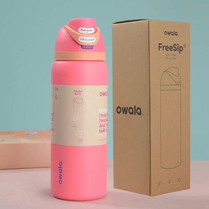 32oz Insulated Stainless Steel Water Bottle with Straw – BPA-Free Sports Bottle, Perfect for Travel